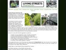 Tablet Screenshot of livingstreets.org.gg